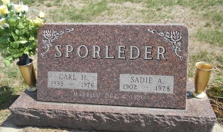 SPORLEDER, CARL HENRY - Calhoun County, Iowa | CARL HENRY SPORLEDER 