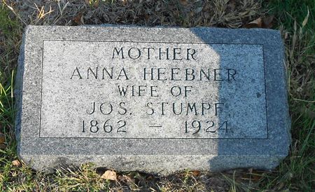 HEEBNER STUMPF, ANNA - Calhoun County, Iowa | ANNA HEEBNER STUMPF 