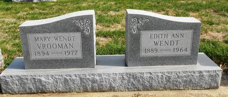 WENDT VROOMAN, MARY - Calhoun County, Iowa | MARY WENDT VROOMAN 