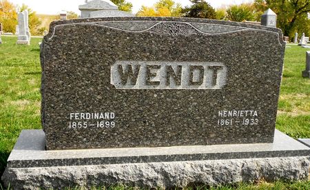 KLEINE WENDT, HENRIETTA - Calhoun County, Iowa | HENRIETTA KLEINE WENDT 