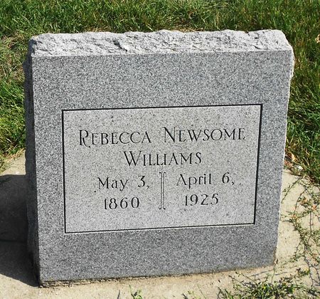 NEWSOME WILLIAMS, REBECCA - Calhoun County, Iowa | REBECCA NEWSOME WILLIAMS 