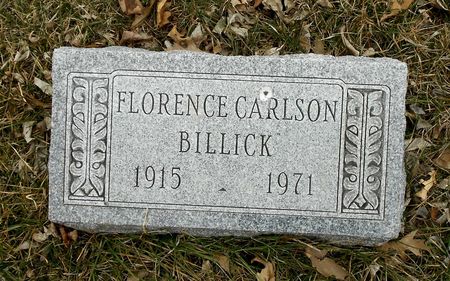 BILLICK, FLORENCE LENORE - Carroll County, Iowa | FLORENCE LENORE BILLICK 