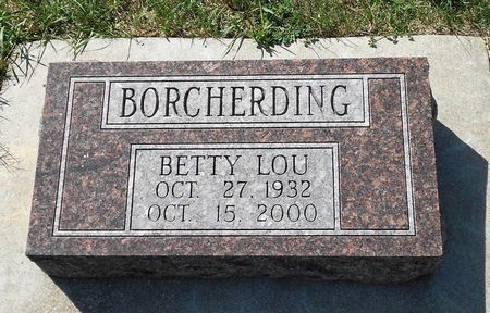 BORCHERDING, BETTY LOU - Carroll County, Iowa | BETTY LOU BORCHERDING 