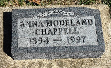 MODELAND CHAPPELL, ANNABELLE IDA - Carroll County, Iowa | ANNABELLE IDA MODELAND CHAPPELL 