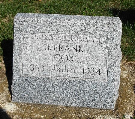 COX, JOHN FRANKLIN - Carroll County, Iowa | JOHN FRANKLIN COX 