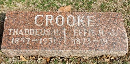 CROOKE, THADDEUS H - Carroll County, Iowa | THADDEUS H CROOKE 