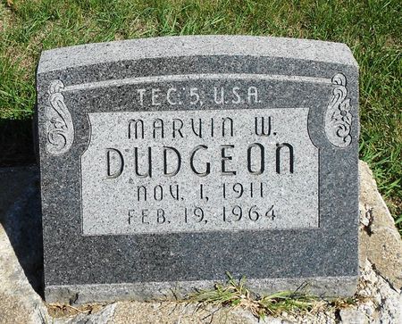 DUDGEON, MARVIN W. - Carroll County, Iowa | MARVIN W. DUDGEON 