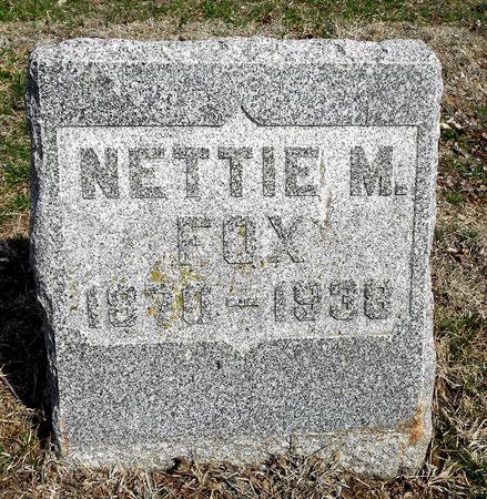 FOX, NETTIE M - Carroll County, Iowa | NETTIE M FOX 