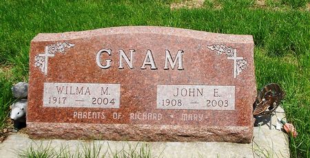 HINKLEY GNAM, WILMA M - Carroll County, Iowa | WILMA M HINKLEY GNAM 