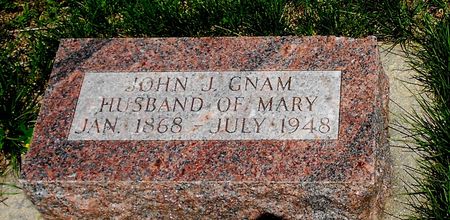 GNAM, JOHN J - Carroll County, Iowa | JOHN J GNAM 
