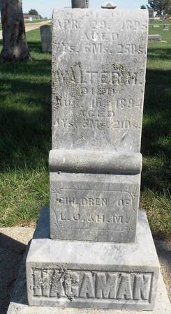 HAGAMAN, CHILD - Carroll County, Iowa | CHILD HAGAMAN 