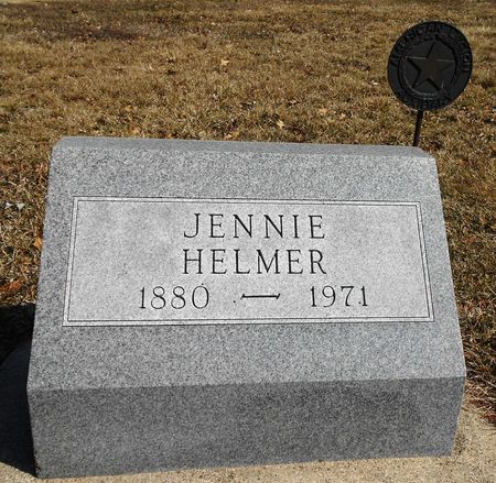 WILLEY HELMER, JENNIE - Carroll County, Iowa | JENNIE WILLEY HELMER 