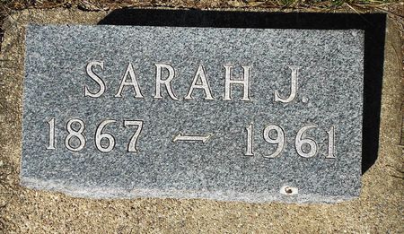 WARD HOOVER, SARAH JANE - Carroll County, Iowa | SARAH JANE WARD HOOVER 