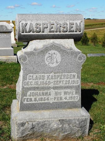 KASPERSEN, JOHANNA - Carroll County, Iowa | JOHANNA KASPERSEN 