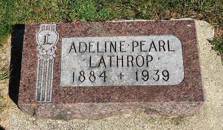 LATHROP, ADELINE PEARL - Carroll County, Iowa | ADELINE PEARL LATHROP 
