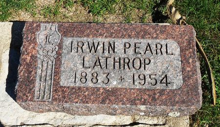 LATHROP, IRWIN PEARL - Carroll County, Iowa | IRWIN PEARL LATHROP 