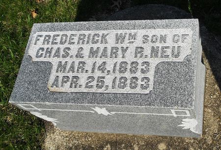 NEU, FREDERICK WILLIAM - Carroll County, Iowa | FREDERICK WILLIAM NEU 