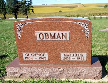 OBMAN, CLARENCE JOHN - Carroll County, Iowa | CLARENCE JOHN OBMAN 