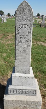REISINGER, MATHILDA ANNA - Carroll County, Iowa | MATHILDA ANNA REISINGER 