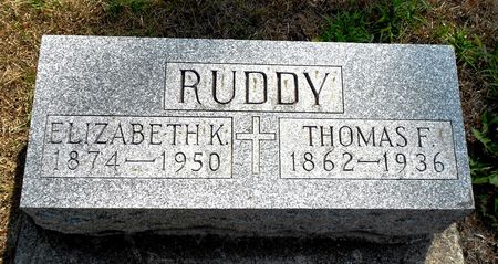 RUDDY, ELIZABETH - Carroll County, Iowa | ELIZABETH RUDDY 