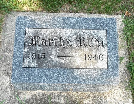 RUDI, MARTHA - Carroll County, Iowa | MARTHA RUDI 