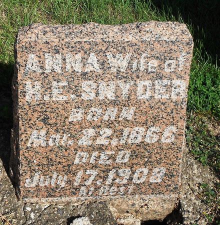 BRAND SNYDER, ANNA - Carroll County, Iowa | ANNA BRAND SNYDER 