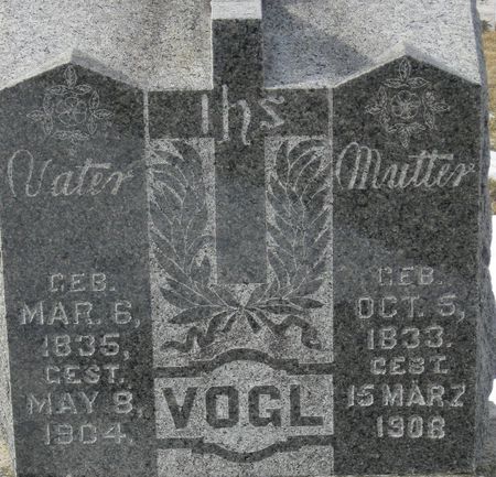 VOGL, GEORGE - Carroll County, Iowa | GEORGE VOGL 