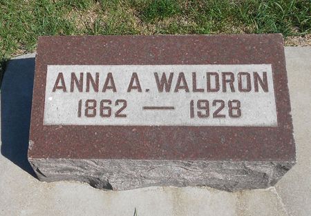 WEARE WALDRON, ANNA AMELIA - Carroll County, Iowa | ANNA AMELIA WEARE WALDRON 