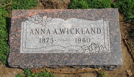 WICKLAND, ANNA A - Carroll County, Iowa | ANNA A WICKLAND 