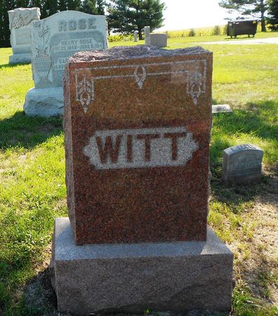 WITT, FAMILY MEMORIAL - Carroll County, Iowa | FAMILY MEMORIAL WITT 