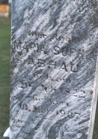 ABHAU, MARIA SOPHIA - Cass County, Iowa | MARIA SOPHIA ABHAU 