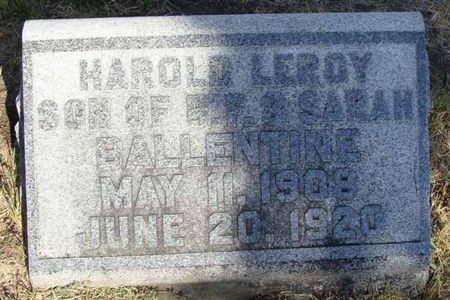 BALLENTINE, HAROLD LEROY - Cass County, Iowa | HAROLD LEROY BALLENTINE 