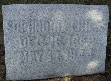 CHILDS, SOPHRONIA - Cass County, Iowa | SOPHRONIA CHILDS 