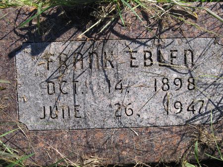 EBLEN, FRANK - Cass County, Iowa | FRANK EBLEN 
