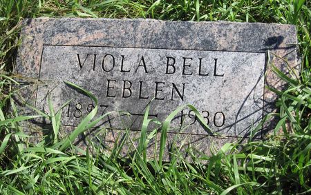 EBLEN, VIOLA BELL - Cass County, Iowa | VIOLA BELL EBLEN 