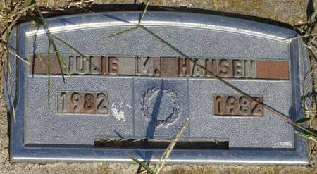 HANSEN, JULIE M. - Cass County, Iowa | JULIE M. HANSEN 