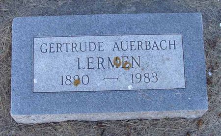 AUERBACH LERMEN, GERTRUDE - Cass County, Iowa | GERTRUDE AUERBACH LERMEN 
