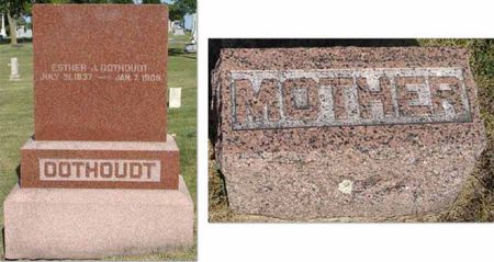 OOTHOUDT, MOTHER    (ESTHER J.) - Cass County, Iowa | MOTHER    (ESTHER J.) OOTHOUDT 
