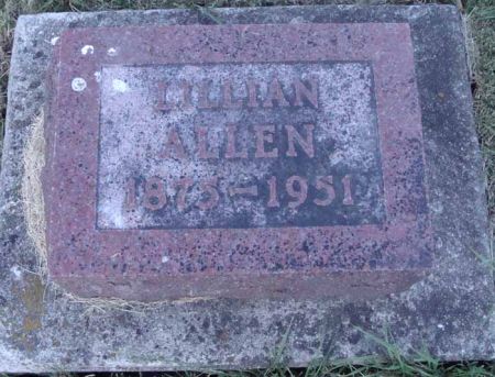 ALLEN, LILLIAN - Cass County, Iowa | LILLIAN ALLEN 