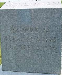 ACKERMAN, GEORGE W. - Cedar County, Iowa | GEORGE W. ACKERMAN 