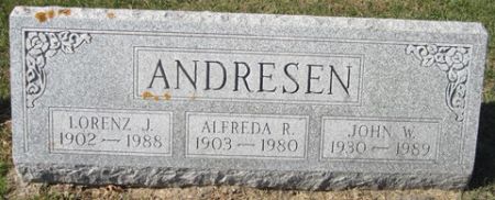 ANDRESEN, ALFREDA R. - Cedar County, Iowa | ALFREDA R. ANDRESEN 