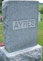 AYRES, FAMILY MONUMENT - Cedar County, Iowa | FAMILY MONUMENT AYRES 