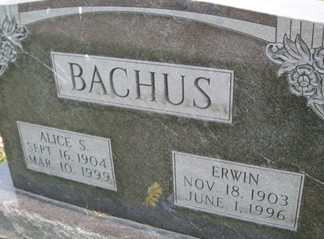 BACHUS, ERWIN - Cedar County, Iowa | ERWIN BACHUS 