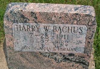 BACHUS, HARRY W. - Cedar County, Iowa | HARRY W. BACHUS 