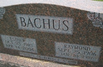 GEADELMANN BACHUS, ESTHER - Cedar County, Iowa | ESTHER GEADELMANN BACHUS 