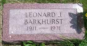 BARKHURST, LEONARD JOHN - Cedar County, Iowa | LEONARD JOHN BARKHURST 