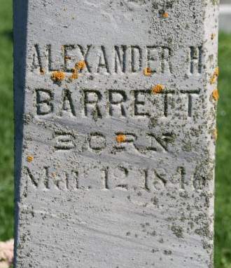 BARRETT, ALEXANDER H. - Cedar County, Iowa | ALEXANDER H. BARRETT 