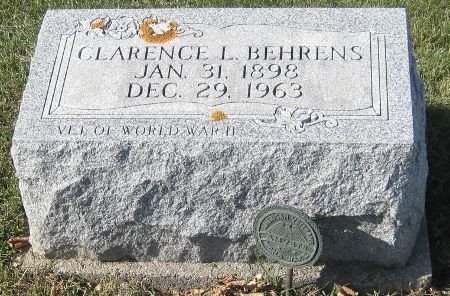 BEHRENS, CLARENCE L. - Cedar County, Iowa | CLARENCE L. BEHRENS 