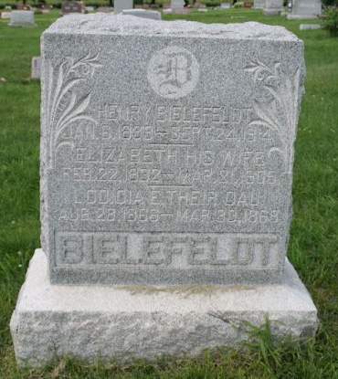 BIELEFELDT, LODICIA E - Cedar County, Iowa | LODICIA E BIELEFELDT 