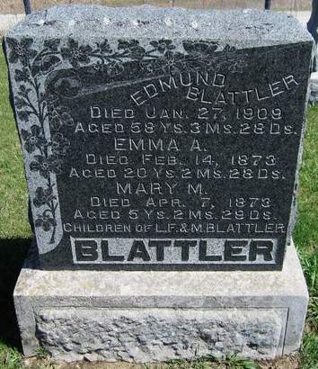 BLATTLER, EDMUND - Cedar County, Iowa | EDMUND BLATTLER 
